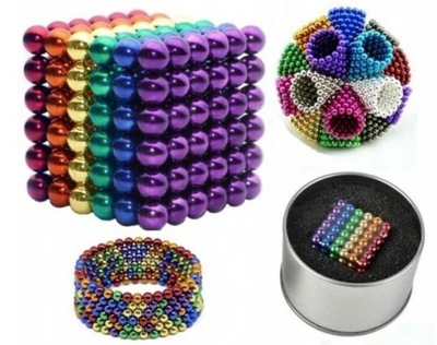 NEOCUBE KULKI MAGNETYCZNE 216 SZTUK 5MM TĘCZOWE XL