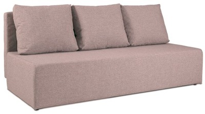 Kanapa MILY pudrowy róż rozkładana wersalka sofa