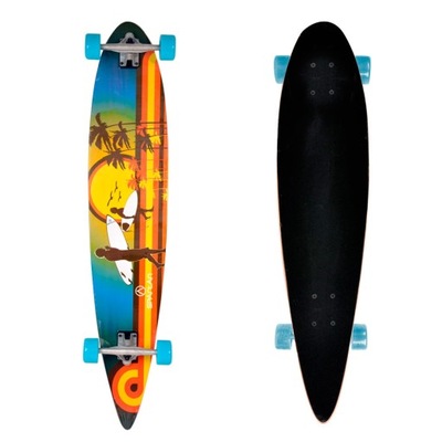 Deskorolka Longboard SPARTAN Surf 46'' 9 warstw ABEC 7 Carbon