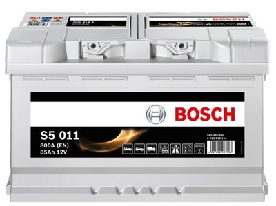 BATERÍA BOSCH S5 12V 85AH 800A BOSCH 0 092 S50 110 MOZLIWY TRANSPORTE ADICIONAL MONTAJE  