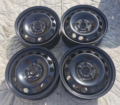 4 PIEZAS LLANTAS ACERO 6JX16 VW GOLF 7 SKODA OCTAVIA 3 SEAT LEON 3 AUDI A3 8V  