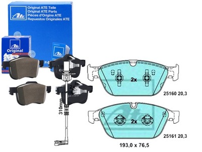 PADS BRAKE AUDI FRONT A8 09- Q5 12- CERAMIC  