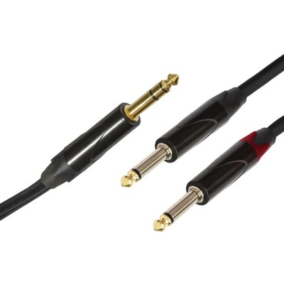 SSQ JSJM3 - kabel Jack stereo - 2x Jack Mono 3 metrowy