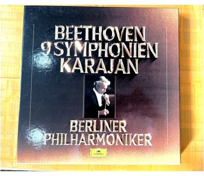 BEETHOVEN 9 SYMPHONIEN KARAJAN Berlin Philharmonic 8 LP Box winylowe płyty