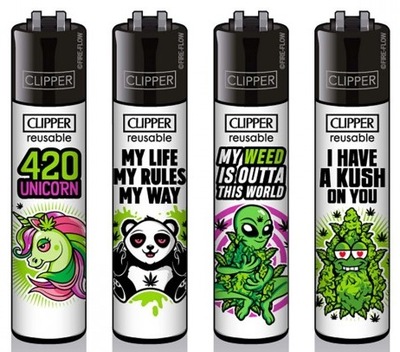 CLIPPER Lighters 420 MIX #4 - KOMPLET 4szt