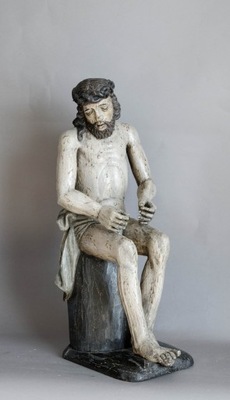 Chrystus Frasobliwy, XVIII w. 71cm.