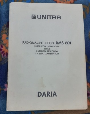 Unitra Radiomagnetofon RMS 801 Instrukcja + schematy