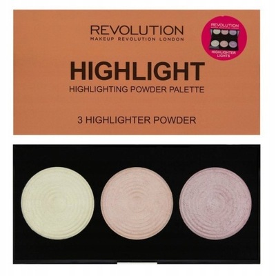 Makeup REVOLUTION paleta rozświetlaczy Highlight