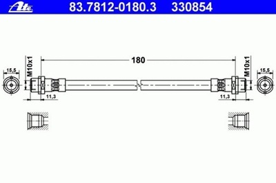 CABLE DE FRENADO FLEXIBLES VW PASSAT 97-05 PARTE TRASERA  