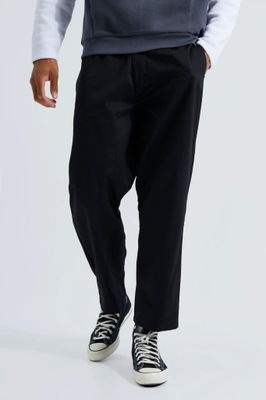 BOOHOO CZARNE SPODNIE CHINO 7TS NG8__W34