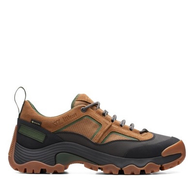 Buty męskie sportowe Clarks ATL Hike Lo Gore-tex skórzane brązowe 40