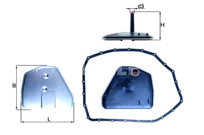 MAHLE FILTRAS HIDRAULINIS AUTOMAT.SKB AUDI VW 