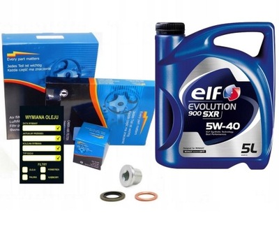 Фильтры масло elf 5w40 renault trafic 2 ii 1.9 dci фото №1