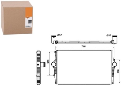 Nrf 30501 радиатор воздуха наддувочный фото №1
