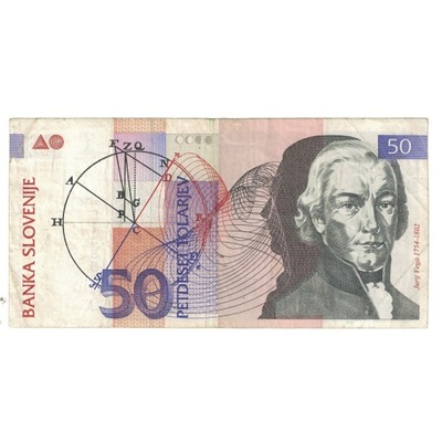Banknot, Słowenia, 50 Tolarjev, 1992, 1992-01-15,