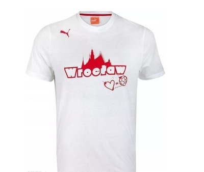 Puma 740285 11 t-shirt biały Wrocław football M