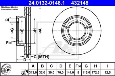 24.0132-0148.1/ATE DISCO HAM.PRZOD LANDCRUISER 100 98-  