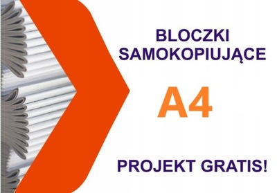 DRUKI SAMOKOPIUJĄCE A4 BLOCZKI po 80 kartek