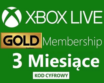XBOX Live GOLD 3 MIESIĄCE [PL_EU] KLUCZ DIGITAL