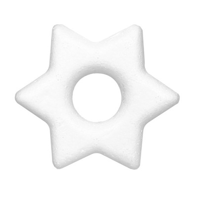 Gwiazda gwiazdka styropianowa, pusta - 9 cm