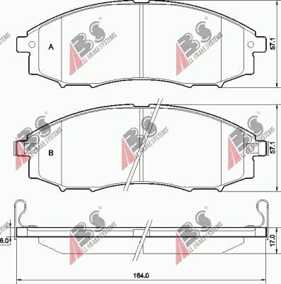 ZAPATAS DE FRENADO NISSAN PICK UP 01-07 CON CZUJ.  