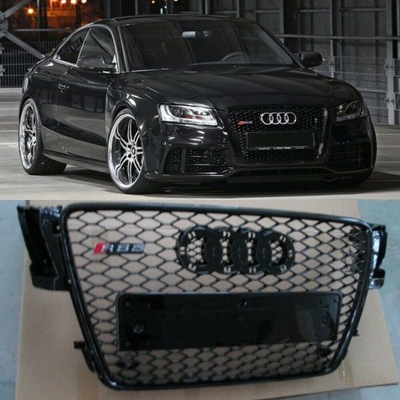 RADIATOR GRILLE AUDI A5 PATTERN RS5 2008-2011 BLACK  