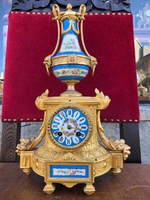 Piękny mosiężny zegar - Samuel Marti - Paris