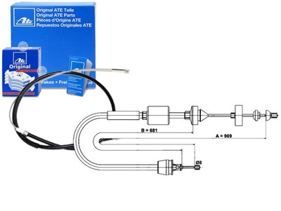 CABLE CONJUNTO DE EMBRAGUE NISSAN KUBISTAR RENAULT KANGOO KANG  