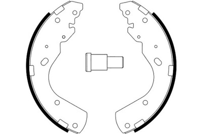 TOMEX BRAKES ZAPATAS DE TAMBOR DE FRENADO JUEGO MAZDA B-SERIA 99-  