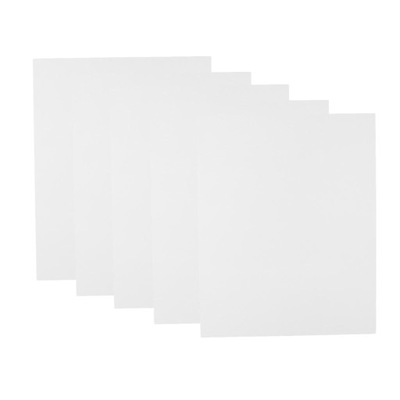 5x Biała plastikowa płaska płytka do sceny modelu stołowego 20x25x0,1 cm
