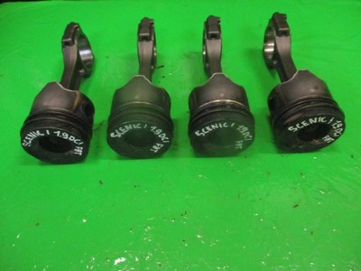 Поршень + шатун 1.9dci f8t renault scenic i фото №1