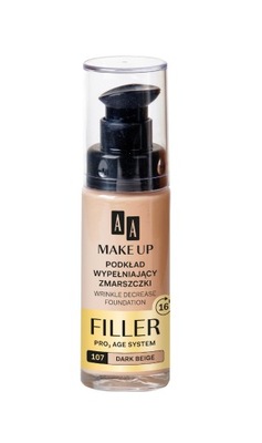 AA Make Up Podkład wypełniający zmarszczki nr 107 Dark Beige 30ml