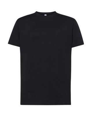 Pánske tričko T-SHIRT PREMIUM JHK 190g čierne BAVLNA 100% S