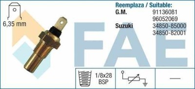 JUTIKLIS TEMPERATŪROS VANDENS SUZUKI 