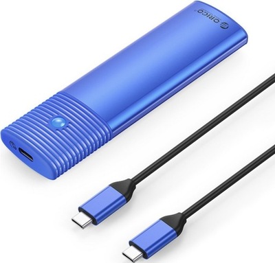 Obudowa na Dysk ORICO PWDM2-G2-BL-EP M.2 NVMe/SATA 10Gbps Niebieski USB-C