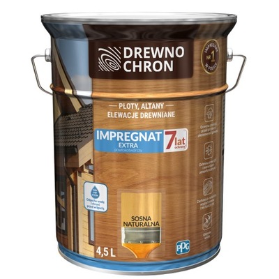 DREWNOCHRON Impregnat Extra sosna naturalna 4,5L