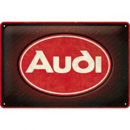 PLACA AUDI LOGOTIPO 20X30 METAL 22326 METÁLICO SZYLD  