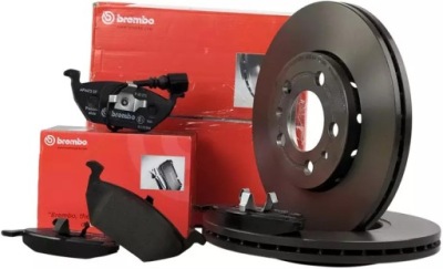 Brembo гальмівні диски+ гальмівні колодки перед seat ibiza iv v 256mm фото №1