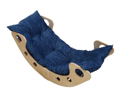 Bujak Montessori z poduszką drewniany dla dzieci M Składany solidny Lakier