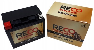 BATTERY RECO RTX12-GEL (YTX12-BS) 12AH 190A  