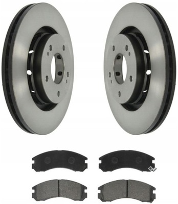 Гальмівні диски + гальмівні колодки перед mitsubishi outlander lancer фото №1