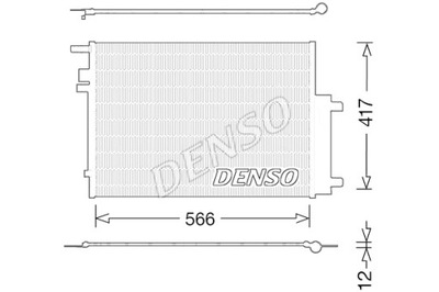 DENSO КОНДЕНСАТОР КОНДИЦИОНЕРА JEEP RENEGADE 2.0D 07.14- фото