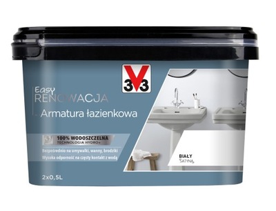 EASY RENOWACJA V33 ARMATURA ŁAZIENKOWA BIAŁY 1L