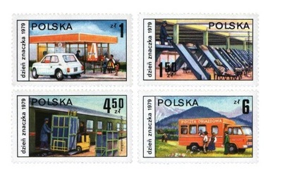 Fi 2503-2506 ** Dzień Znaczka 1979 - Postęp pocztowy