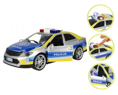 Auto Policja Samochód Policyjny Dźwięki Światło Mówi po polsku