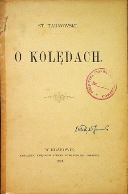 St. Tarnowski - O kolędach 1894 r.