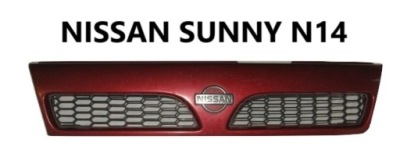 Nissan sunny n14 решётка радиатора передняя czerwona фото №1