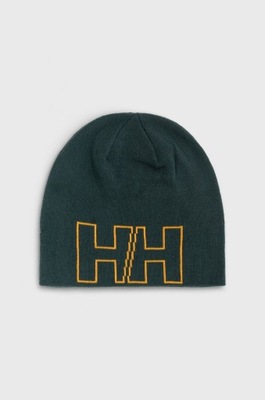Helly Hansen czapka kolor zielony z cienkiej dzianiny 67147