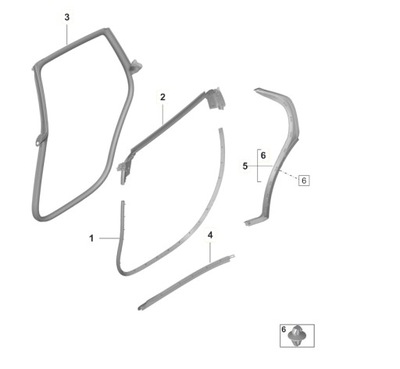 FORRO DE PUERTA IZQUIERDOS TRASEROS EXTERIOR PORSCHE TAYCAN 9J1839911  