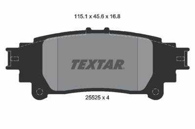 ZAPATAS DE FRENADO PARTE TRASERA LEXUS GS, IS III, RC  